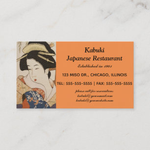 Tarjeta De Visita Pintura de damas japonesas