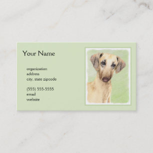 Tarjeta De Visita Pintura de eslúpulos - Arte de perro original lind