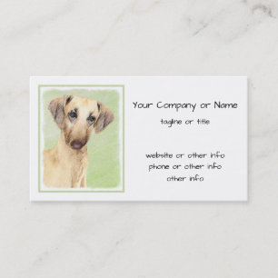Tarjeta De Visita Pintura de eslúpulos - Arte de perro original lind