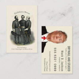 Tarjeta De Visita Pintura de estuco de los héroes de la guerra civil