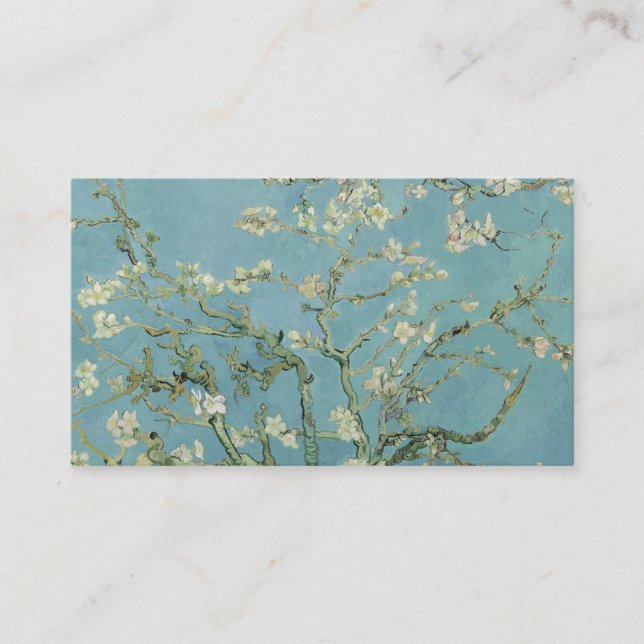 Tarjeta De Visita Pintura de flores de almendra de Van Gogh (Anverso)