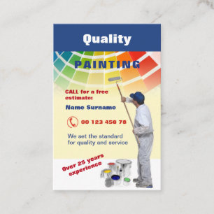 Tarjeta De Visita Pintura de la calidad