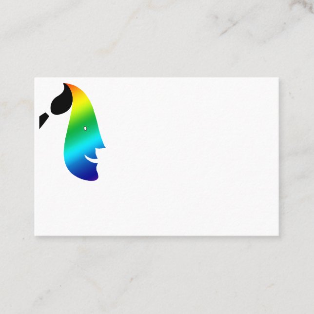 Tarjeta De Visita Pintura de la cara/tarjeta de la empresa de (Anverso)