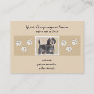 Tarjeta De Visita Pintura de la cola de Bluetick - Ar de perro origi