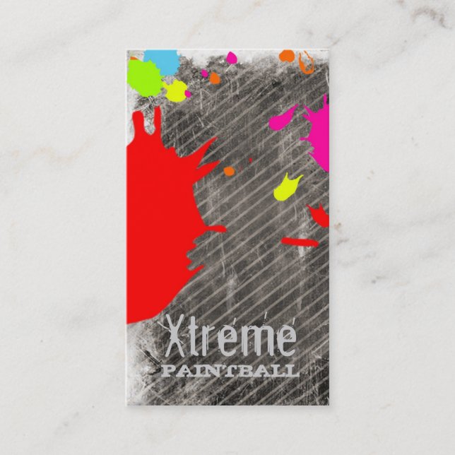 Tarjeta De Visita Pintura de la CROMATOGRAFÍA GASEOSA el | Xtreme (Anverso)