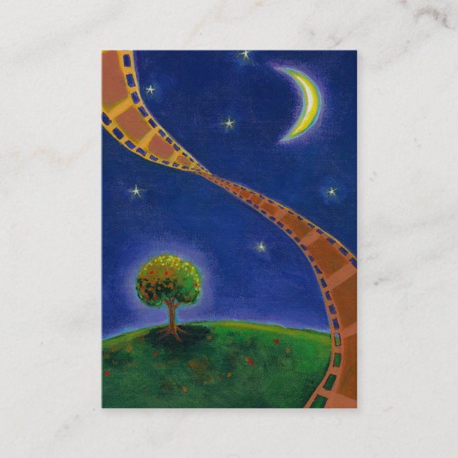Tarjeta De Visita Pintura de la diversión del arte de la película de (Anverso)