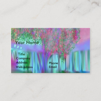Tarjeta De Visita Pintura de la primavera
