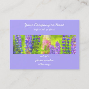 Tarjeta De Visita Pintura de Lupine - Arte original de las flores