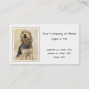 Tarjeta De Visita Pintura de otros lugares - Arte de perros original