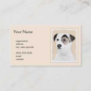 Tarjeta De Visita Pintura de Parson Jack Russell Terrier - Arte de P