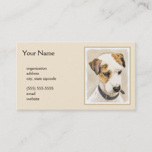 Tarjeta De Visita Pintura de Parson Jack Russell Terrier - Arte de P