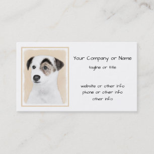 Tarjeta De Visita Pintura de Parson Jack Russell Terrier - Arte de P