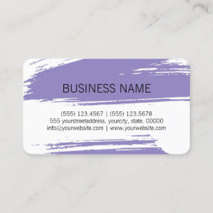 Tarjeta De Visita Pintura de pincel de lavanda moderna