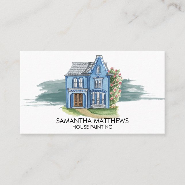 Tarjeta De Visita Pintura de pintura de la casa de agua Pintura Pinc (Anverso)