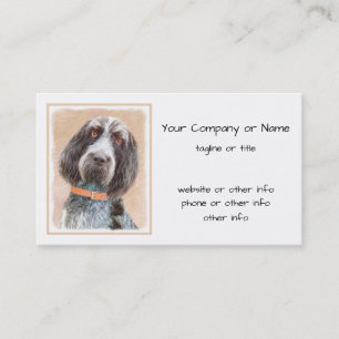 Tarjeta De Visita Pintura de Spinone Italiano - Arte de Perro Origin