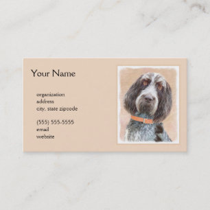 Tarjeta De Visita Pintura de Spinone Italiano - Arte de Perro Origin