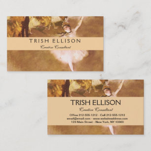 Tarjeta De Visita Pintura estelar de bailarina de ballet Degas