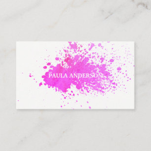 Tarjeta De Visita Pintura expresiva