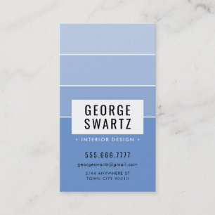 Tarjeta De Visita PINTURA MODERNA CHIP simple inteligente medio oscu