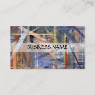 Tarjeta De Visita Pintura multicolor Resumen Art. 2