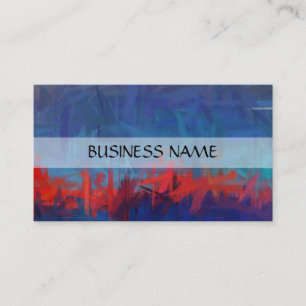 Tarjeta De Visita Pintura multicolor Resumen Art. 3