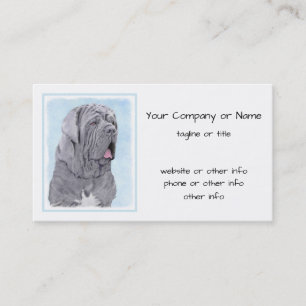 Tarjeta De Visita Pintura Neopolitana de Mastiff - Arte Perro Origin