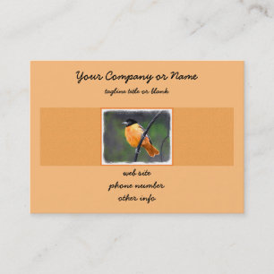 Tarjeta De Visita Pintura Oriole - Arte original de aves
