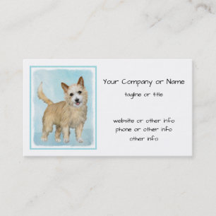 Tarjeta De Visita Pintura portuguesa de Podengo Pequeno - Arte origi