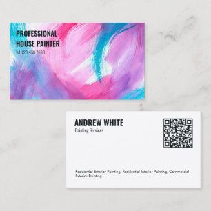 Tarjeta De Visita Pintura QR