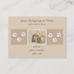 Tarjeta De Visita Pintura sangrienta - Arte original del perro.