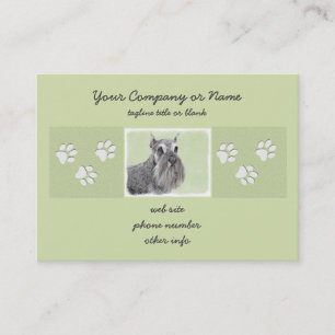 Tarjeta De Visita Pintura Schnauzer (gigante, estándar) - Arte de p