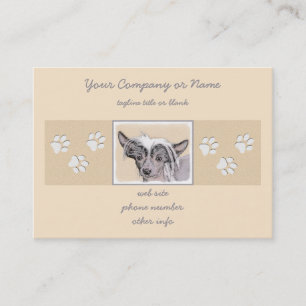 Tarjeta De Visita Pintura sin pelo de cremallera china arte original