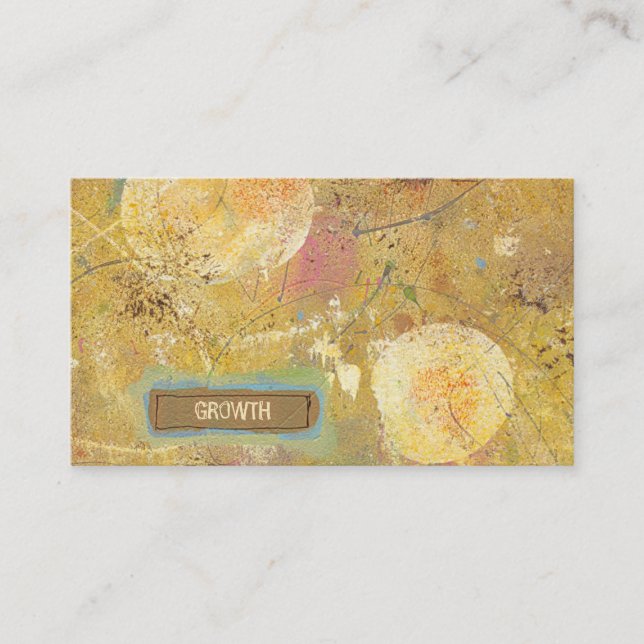 Tarjeta De Visita Pintura única natural hermosa del arte abstracto (Anverso)
