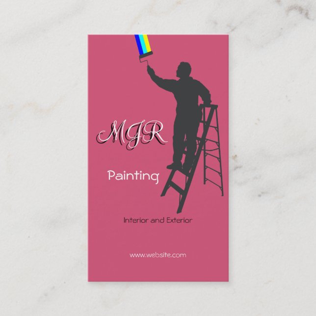 Tarjeta De Visita Pintura y decoración (Anverso)