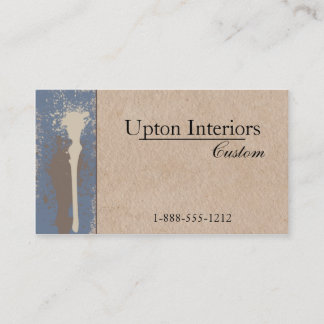 Tarjeta De Visita Pintura y papel de Brown neutrales