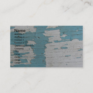 Tarjeta De Visita Pinturas azules y blancas