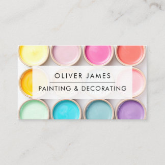 Tarjeta De Visita Pinturas en pasteles Artistas Pintor o Decorador