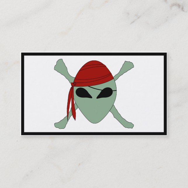Tarjeta De Visita Pirata Alien (Anverso)