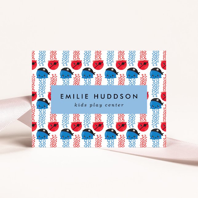 Tarjeta De Visita Pirate Jellyfish, Play Center, Centro de Actividad (Subido por el creador)