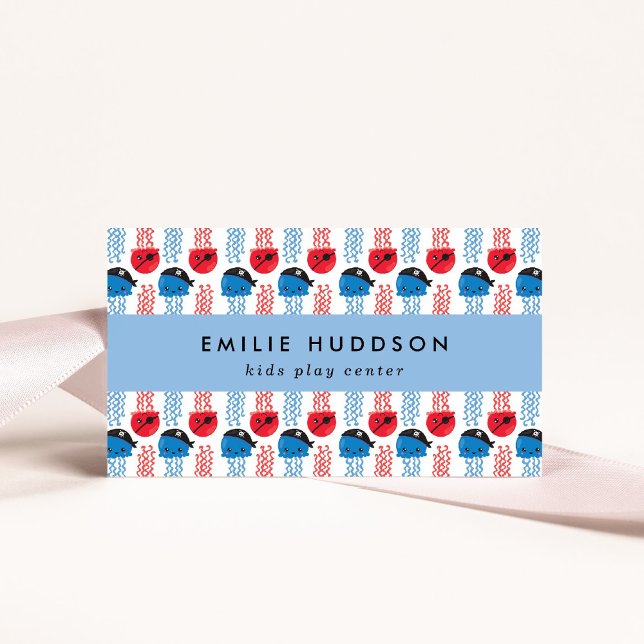 Tarjeta De Visita Pirate Jellyfish, Play Center, Centro de Actividad (Subido por el creador)