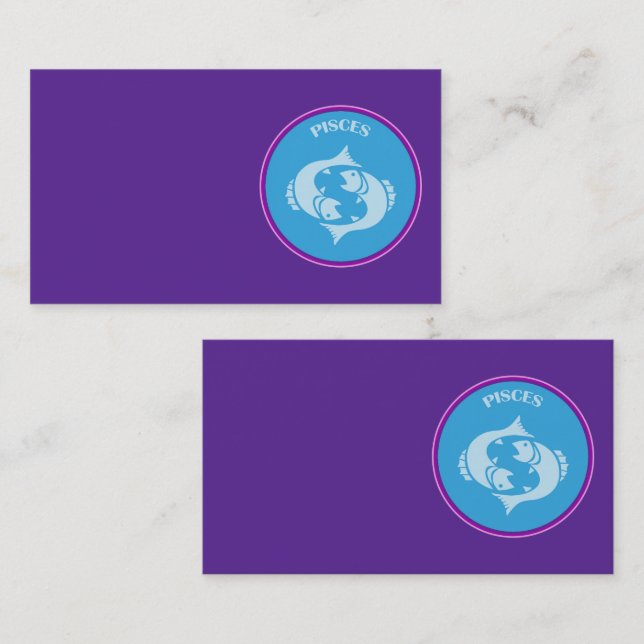 Tarjeta de visita Pisces (Anverso / Reverso)