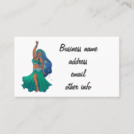 Tarjeta De Visita Pisces Zodiac danza del vientre Bailarina Astrolog