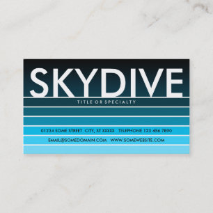 Tarjeta De Visita Piscina acuática SKYDIVE