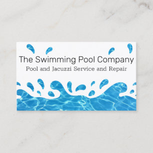 Tarjeta De Visita Piscina de agua o jacuzzi