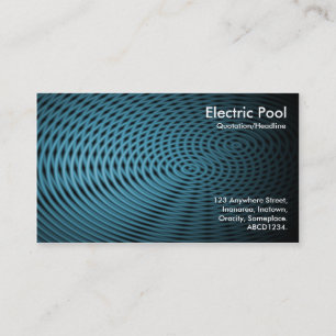Tarjeta De Visita Piscina Eléctrica Azul 05