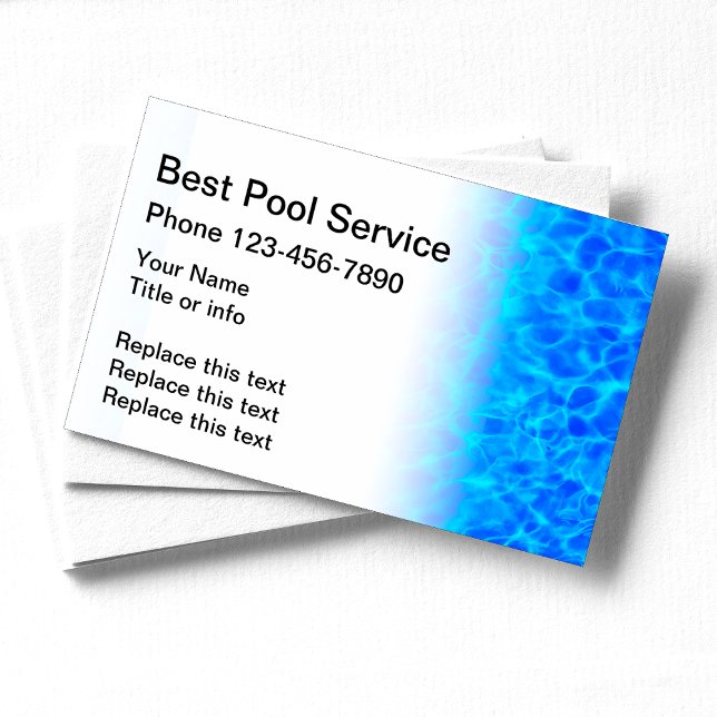 Tarjeta De Visita Piscinas Y Servicio (Subido por el creador)