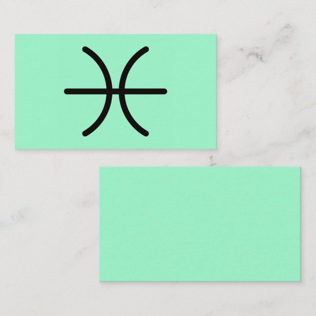 Tarjeta De Visita Piscis (Anverso / Reverso)