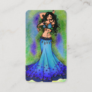 Tarjeta De Visita Piscis bailarina del vientre Signo Astrológico Dan