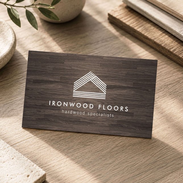 Tarjeta De Visita Piso de madera moderno (Subido por el creador)