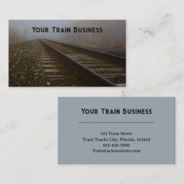 Tarjeta De Visita Pistas de tren ferroviario